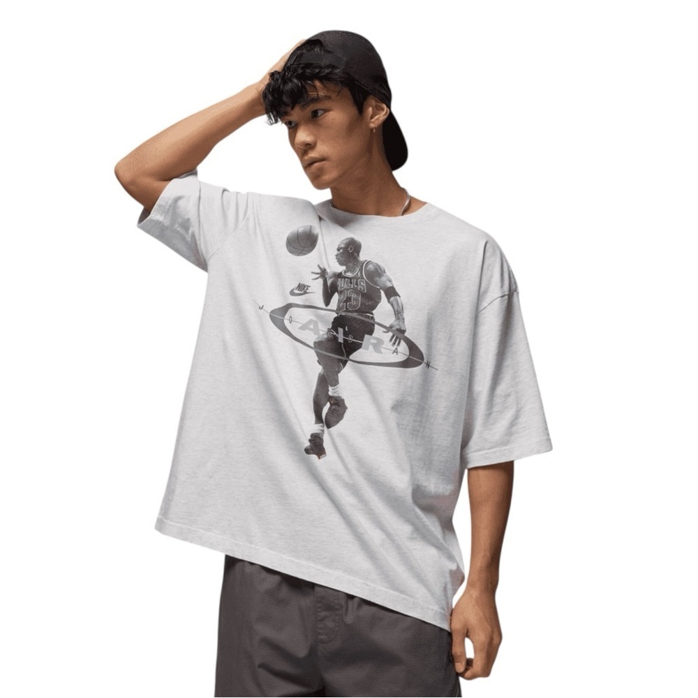 Sz Various Jordan Brooklyn Men's T-Shirt 'Birch Heather'